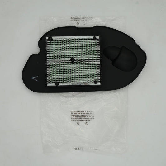 Black car mat with geometric pattern on a white background