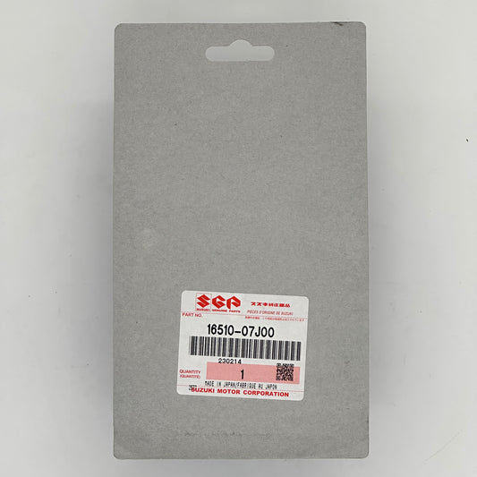 Gray card with a red and white label featuring 'SGP' and product details on a gray background