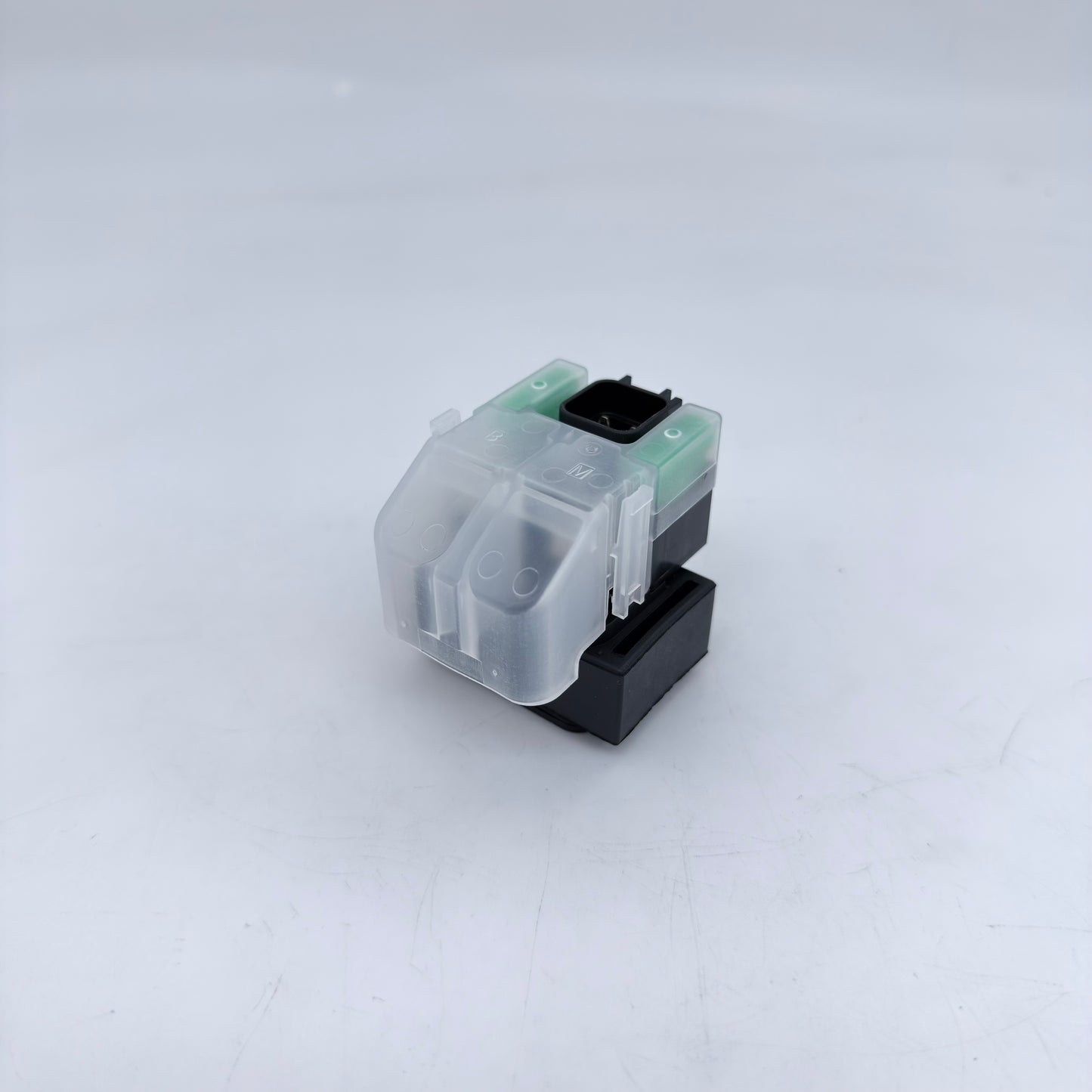 Mechanical keyboard switch on a white background