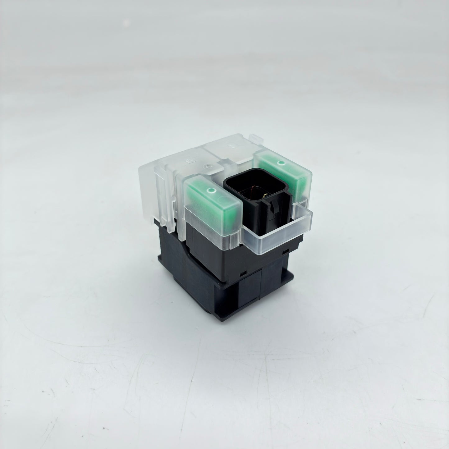 Mechanical keyboard switch on a white background