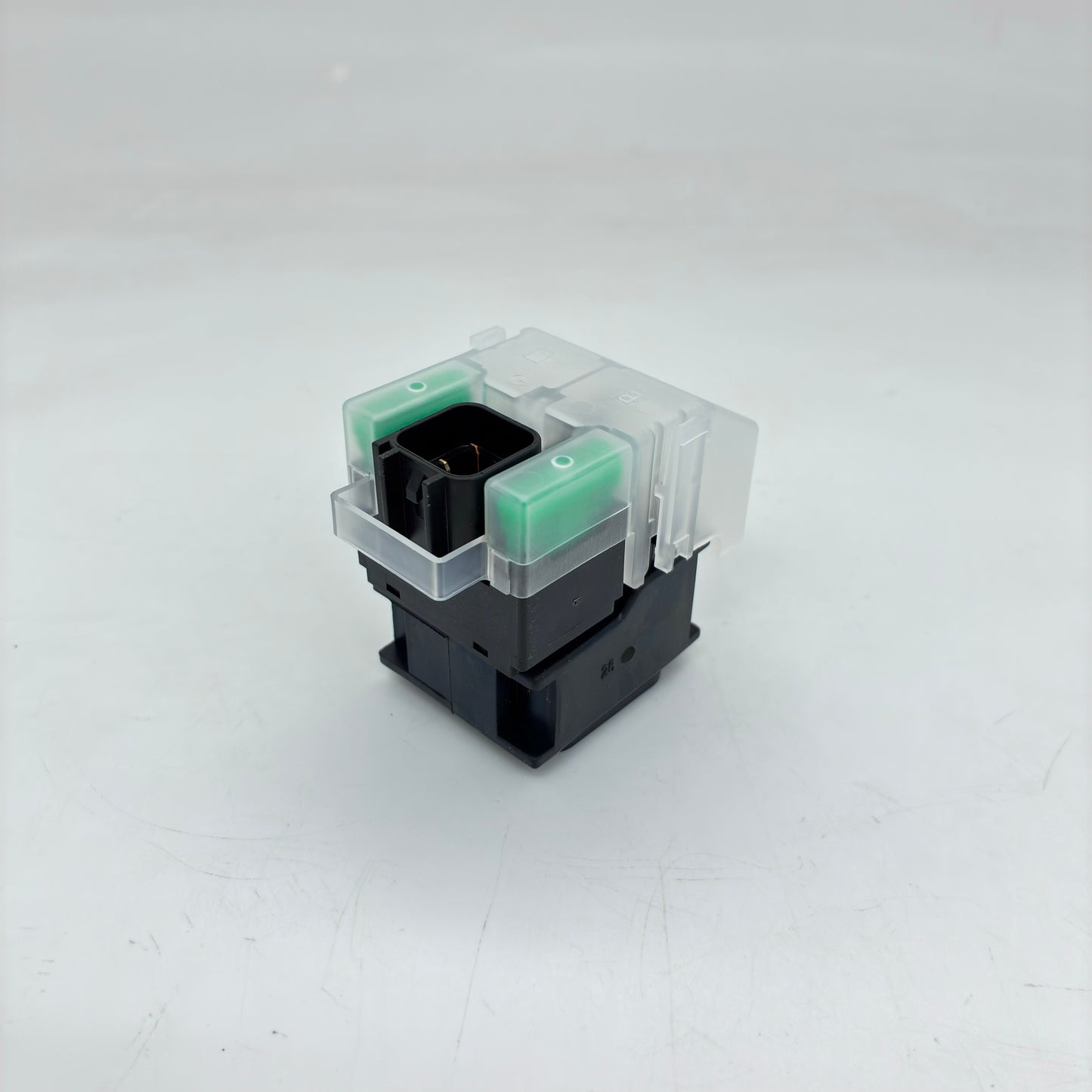 Mechanical keyboard switch on a white background